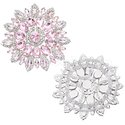 2Pcs Glass Hotfix Rhinestone&nbsp;DIY-GF0013-36A