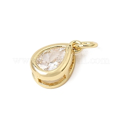 Brass Micro Pave Cubic Zirconia Pendants&nbsp;CU-CBA7D5E-02G