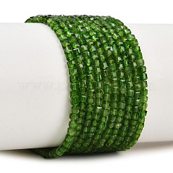 Natural Green Diopside Beads Strands&nbsp;G-B175-C01-2x2mm