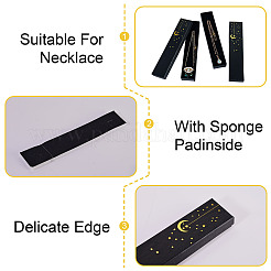 Gold Stamping Moon Printed Cardboard Paper Jewelry Necklace Packaging Boxes&nbsp;CON-TAC0071-004A