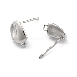 Brass Stud Earring Findings for Women&nbsp;EJEW-M071-01P