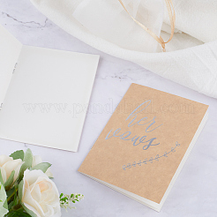 Paper Wedding Guestbooks Notepad&nbsp;AJEW-WH0415-91A