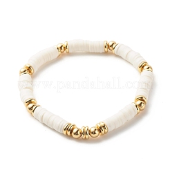 Handmade Polymer Clay Heishi Beads Stretch Bracelets Set&nbsp;BJEW-JB07396