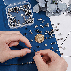304 Stainless Steel Round Spacer Beads&nbsp;STAS-UN0058-86C-P
