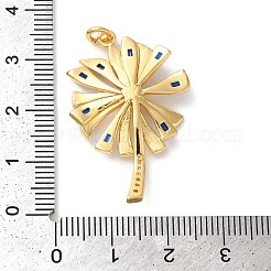 Rack Plating Brass Micro Pave Cubic Zirconia Pendants&nbsp;KK-U022-03G