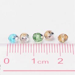 Electroplate Glass Beads&nbsp;X-GR4MMY-M1