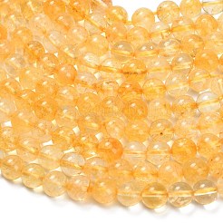 Natural Citrine Beads Strands&nbsp;G-F820-K04-8mm