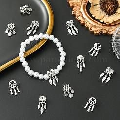 12Pcs 4 Styles Alloy European Beads&nbsp;FIND-CJ0005-01