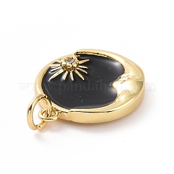 Rack Plating Brass Micro Pave Cubic Zirconia Pendants&nbsp;ZIRC-C042-18