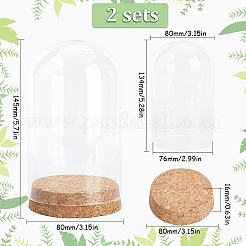 Glass Dome Cover&nbsp;AJEW-SC0001-62