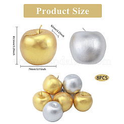 8Pcs 2 Colors Foam Imitation Apple&nbsp;DJEW-CA0001-41