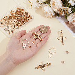 8 Bags Alloy Buckle Lobster Clasp Clip Snap Garment Button&nbsp;AJEW-BC0008-76