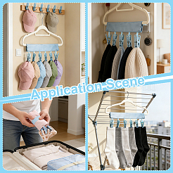 Fabric Hanging Clothes Peg Organizer&nbsp;AJEW-WH0455-394A