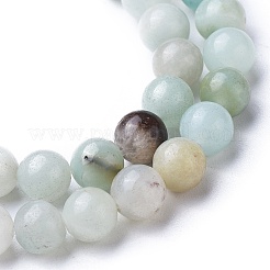 Natural Flower Amazonite Beads Strands&nbsp;G-D608-4mm