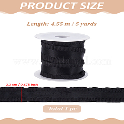 5 Yards Polyester Pleated Edged Ribbon for Clothing Decoration&nbsp;DIY-LP0003-17