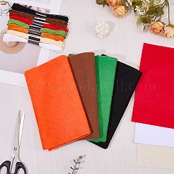 7Pcs 7 Colors Non-woven Felt Fabric&nbsp;DIY-CP0012-69A