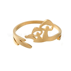304 Stainless Steel Rings for Women&nbsp;RJEW-S241-05G