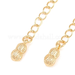 Brass Curb Chain Extender&nbsp;KK-P354-18G