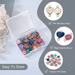 32Pcs 16 Styles 304 Stainless Steel Connector Charms&nbsp;STAS-TA0002-27