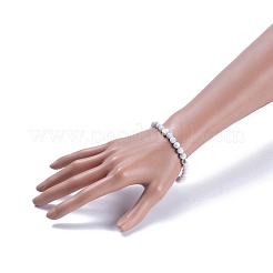Feng Shui Natural Howlite Beaded Stretch Bracelets&nbsp;BJEW-JB05021-04