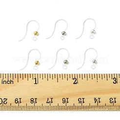 60Pcs 3 Colors Eco-Friendly Plastic Earring Hooks&nbsp;STAS-FS0001-61