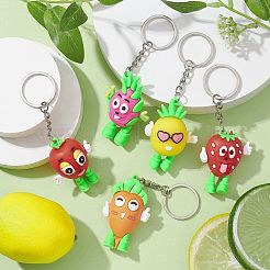 Cartoon Fruit PVC Plastic Keychain&nbsp;KEYC-JKC00662