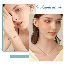 11Pcs 11 Colors Brass Pave Cubic Zirconia Connector Charms&nbsp;KK-HS0001-95