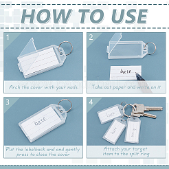100Pcs Polypropylene(PP) Key Tags&nbsp;FIND-GO0004-20