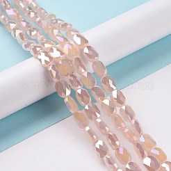 Faceted Electroplated Glass Beads Strands&nbsp;GLAA-G092-C