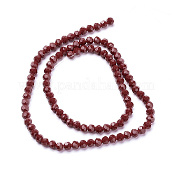 Faceted(32 Facets) Glass Beads Strands&nbsp;LS-EGLA-J042-4mm-24