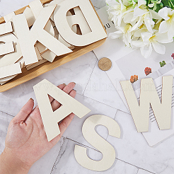 26Pcs Unfinished Wooden Letter A~Z for Painting Arts&nbsp;WOOD-WH0316-029