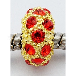 Alloy Rhinestone European Beads&nbsp;LS-CPDL-H997-7