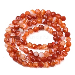 Natural Red Banded Agate Beads Strands&nbsp;G-B175-D22-4mm