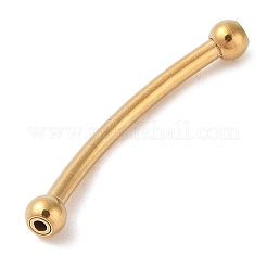 304 Stainless Steel Curved Tube Beads&nbsp;LS-STAS-M061-04G
