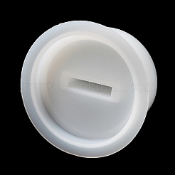 DIY Striped Round Candle Cup with Lid Silicone Molds&nbsp;DIY-G094-06B