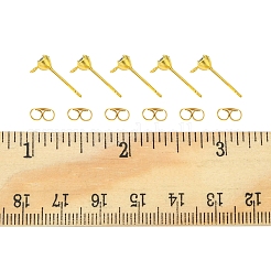 30Pcs Brass Stud Earring Findings&nbsp;KK-FS0001-13
