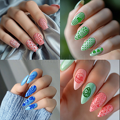 Stainless Steel DIY Nail Art Templates&nbsp;MRMJ-WH0098-044