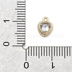 Brass Micro Pave Cubic Zirconia Pendants&nbsp;KK-M306-05G-05