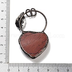 Natural Red Jasper Heart Big Pendants&nbsp;G-A221-05A