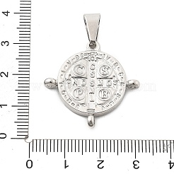 Brass Religion Saint Benedict Medal Chandelier Component Links&nbsp;KK-L228-22A-P