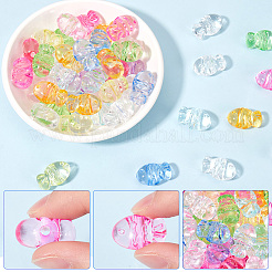 100Pcs Transparent Acrylic Beads&nbsp;TACR-SP0001-24