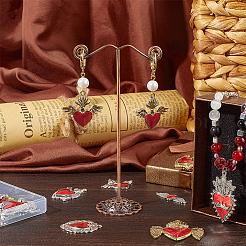 24Pcs 12 Styles Rack Plating Alloy Enamel Pendants&nbsp;FIND-SC0015-18