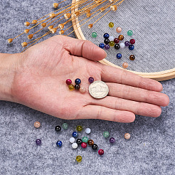 100Pcs 10 Colors Natural Gemstone Beads&nbsp;G-KS0001-10