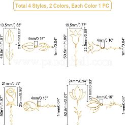 8Pcs 8 Style 201 Stainless Steel Pendants&nbsp;STAS-UN0033-37