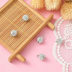 Polymer Clay Rhinestone Connector Charms&nbsp;PALLOY-YW0001-41