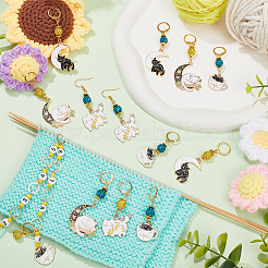 Knitting Row Counter Chains & Locking Stitch Markers Kits&nbsp;HJEW-AB00513