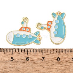 Ocean Alloy Enamel Pendants&nbsp;ENAM-B041-01R