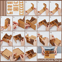 DIY Wooden Copper Foil Tape Dispenser&nbsp;AJEW-WH0270-375B