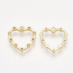 Brass Pendant Rhinestone Settings&nbsp;KK-T038-544A-NF
