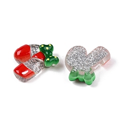 Christmas Theme Transparent Epoxy Resin Decoden Cabochons&nbsp;CRES-T025-01E